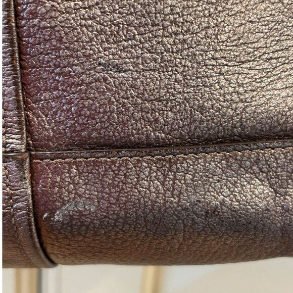 Coach Bronze Metallic Shoulder Bag - Picture 12 of 15